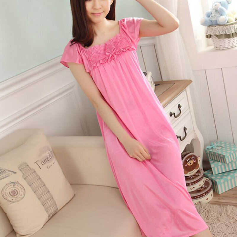 Silk nightgown long sleeve